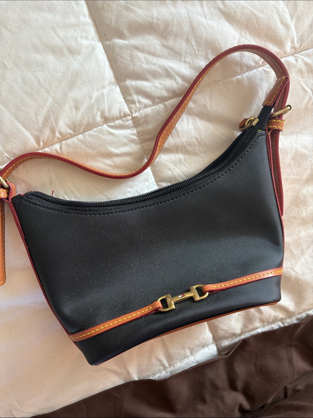 Old Money Quiet Luxury Black Mini Shoulder Bag Romantic Goth